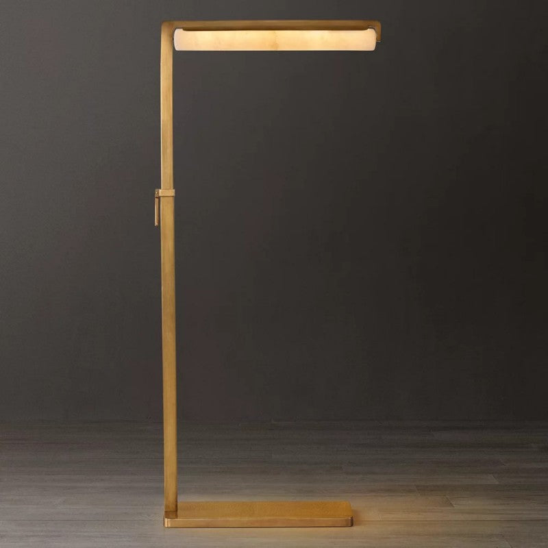 Audubo Alabaster Task Floor Lamp