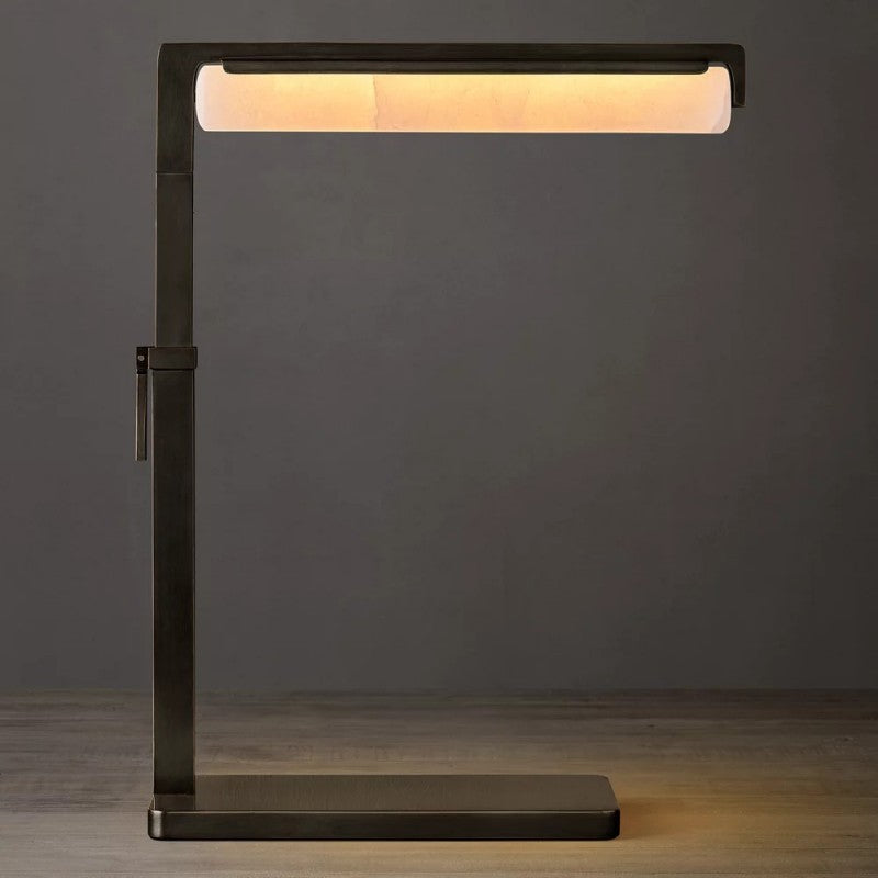 Audubo Alabaster Task Table Lamp