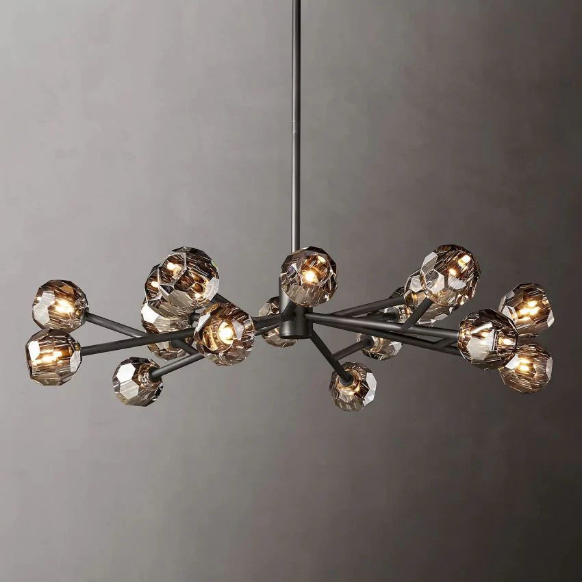 Crystal Ball Round Chandelier 48"
