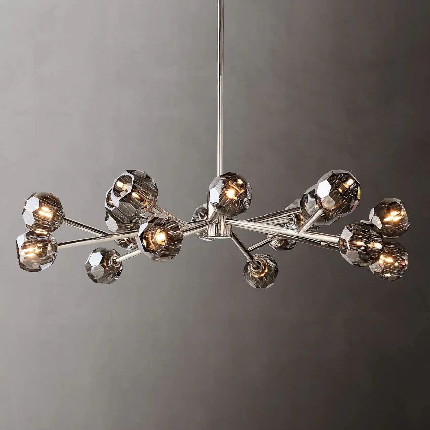Crystal Ball Round Chandelier 48"