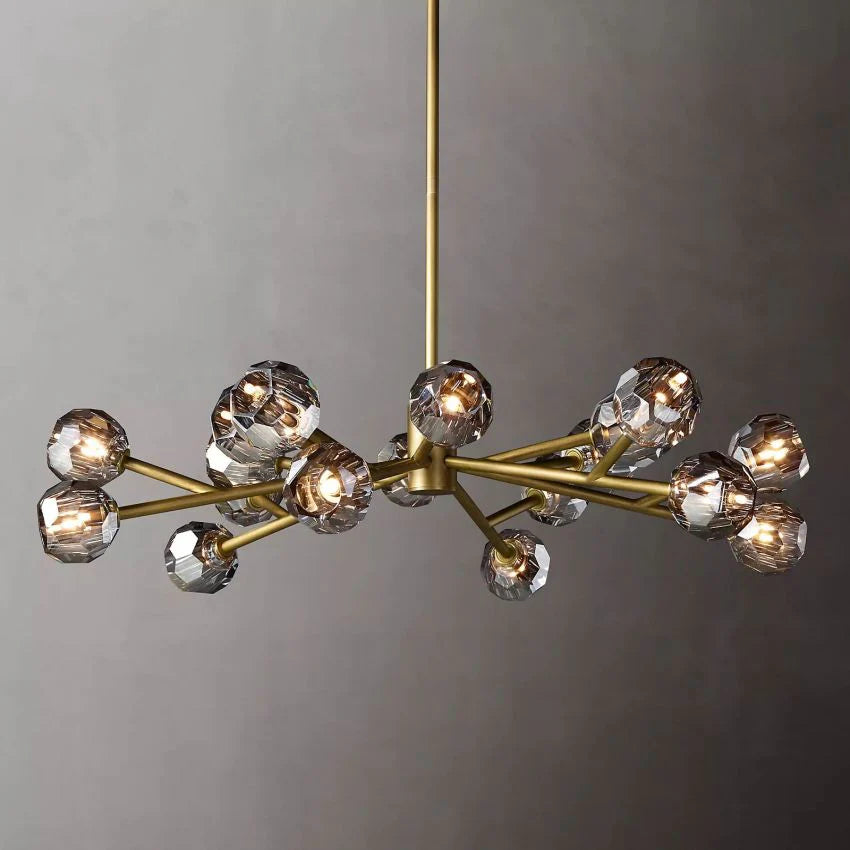 Crystal Ball Round Chandelier 48"