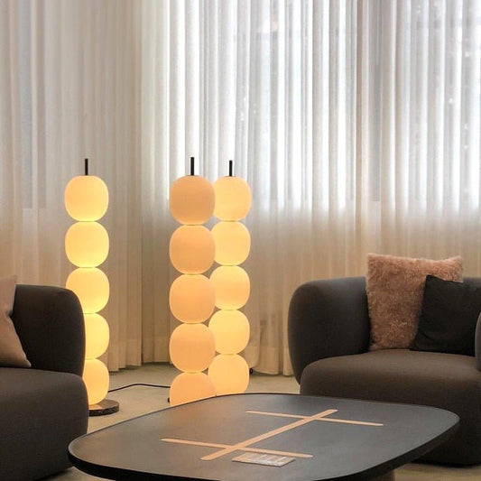 Beady Alabaster Floor Lamp