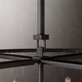 Load image into Gallery viewer, Beckmer Glass Lantern Modern Round Chandelier 55"
