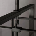 Load image into Gallery viewer, Beckmer Glass Lantern Rectangular Chandelier 54"
