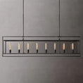 Load image into Gallery viewer, Beckmer Glass Lantern Rectangular Chandelier 72"
