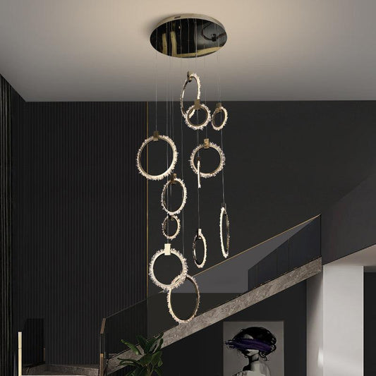 Besey Crystal Champagne Gold Chandelier