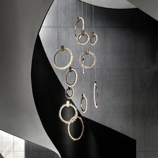 Besey Crystal Champagne Gold Chandelier