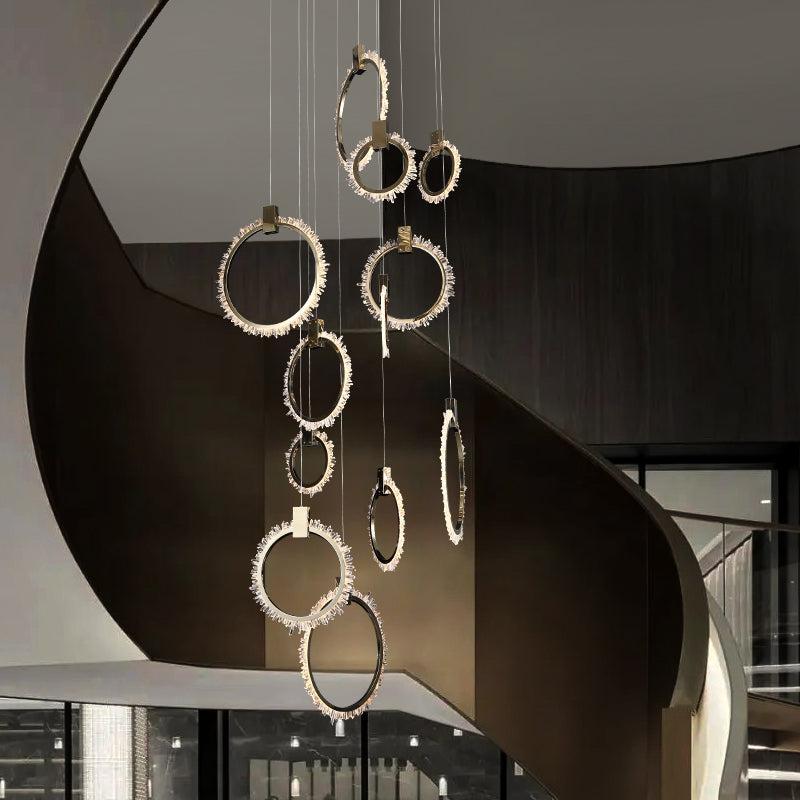 Besey Crystal Champagne Gold Chandelier