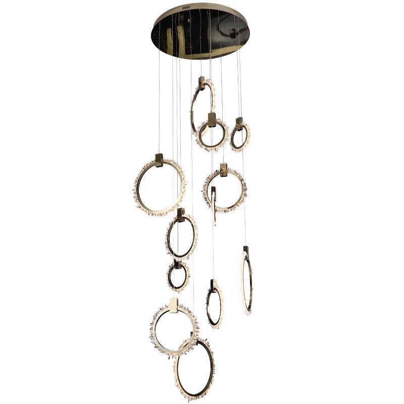 Besey Crystal Champagne Gold Chandelier