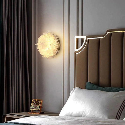 Besey Crystal Sunflower Wall Sconce