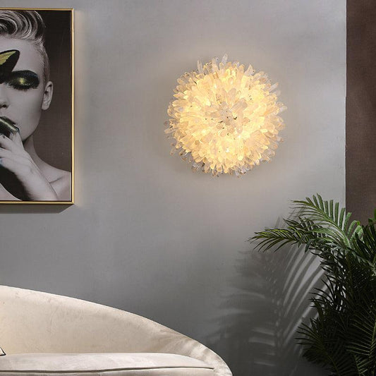 Besey Crystal Sunflower Wall Sconce