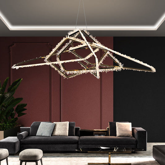 Besey Irregular Modern Rock Crystal Chandelier