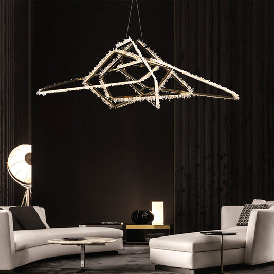 Besey Irregular Modern Rock Crystal Chandelier