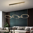 Load image into Gallery viewer, Besey Modern Crystal 5 Ring Chandelier
