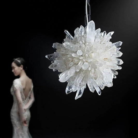 Besey Rock Crystal Creative Pendant