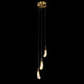 Load image into Gallery viewer, Besey Rock Crystal Eggplant Pendant Light
