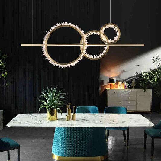 Besey Rock Crystal Gear Chandelier