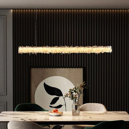 Besey Rock Crystal Linear Chandelier