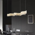 Load image into Gallery viewer, Besey Rock Crystal Linear Chandelier
