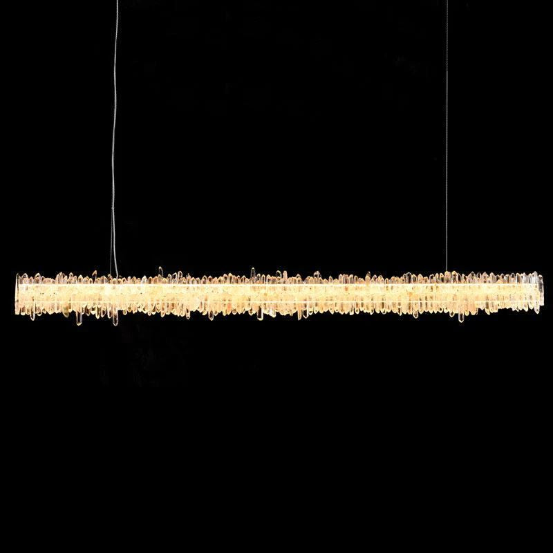 Besey Rock Crystal Linear Chandelier