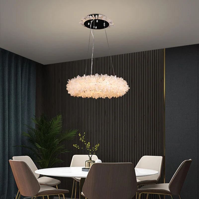 Besey Rock Crystal Modern Chandelier