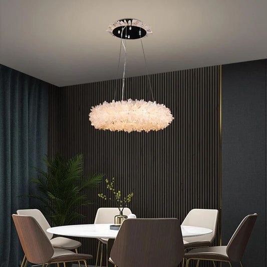 Besey Rock Crystal Modern Chandelier