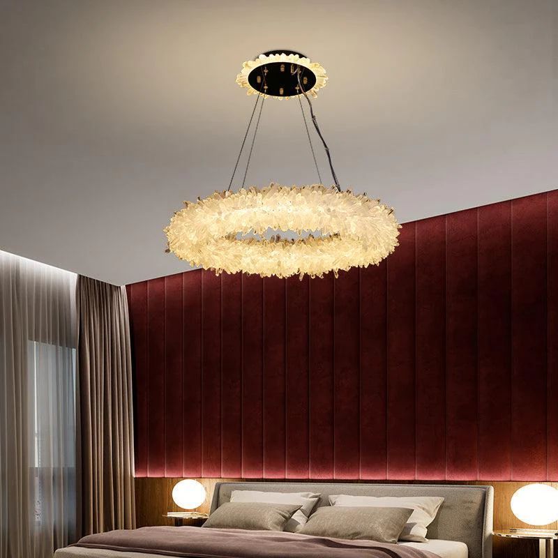 Besey Rock Crystal Modern Chandelier