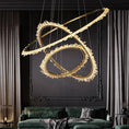 Load image into Gallery viewer, Besey Rock Crystal Ring Chandelier
