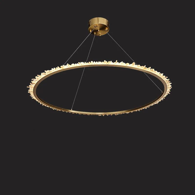 Besey Rock Crystal Ring Chandelier