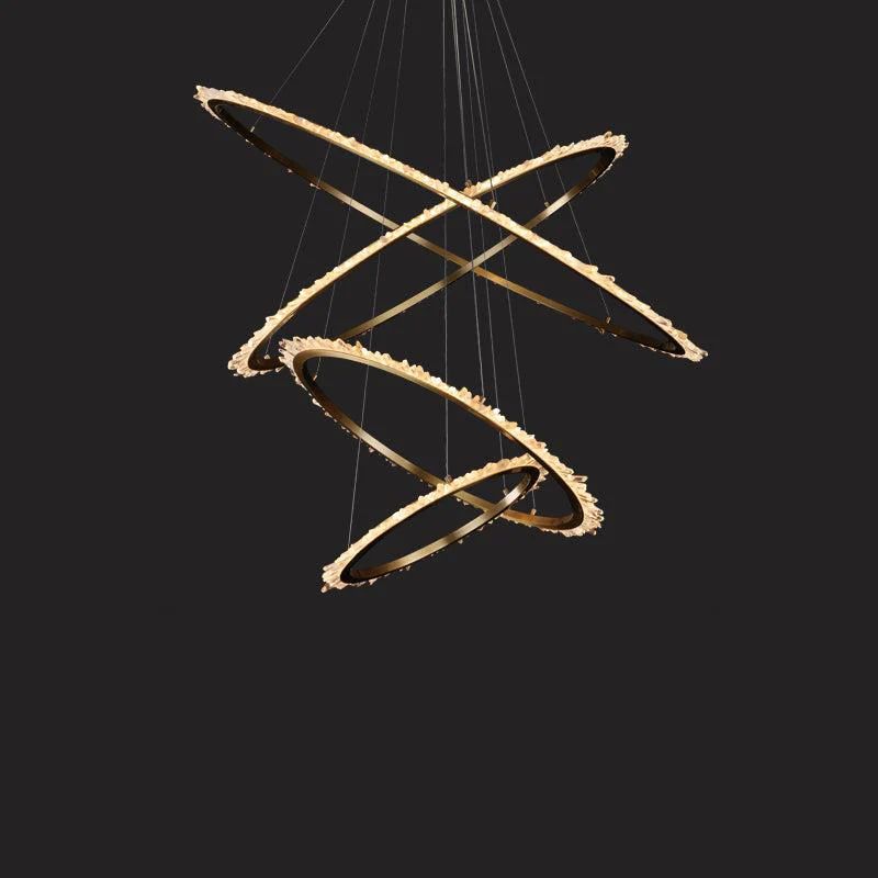 Besey Rock Crystal Ring Chandelier