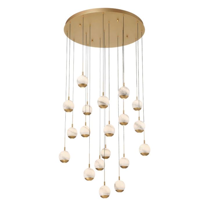 Beveno Lights Round LED Chandelier