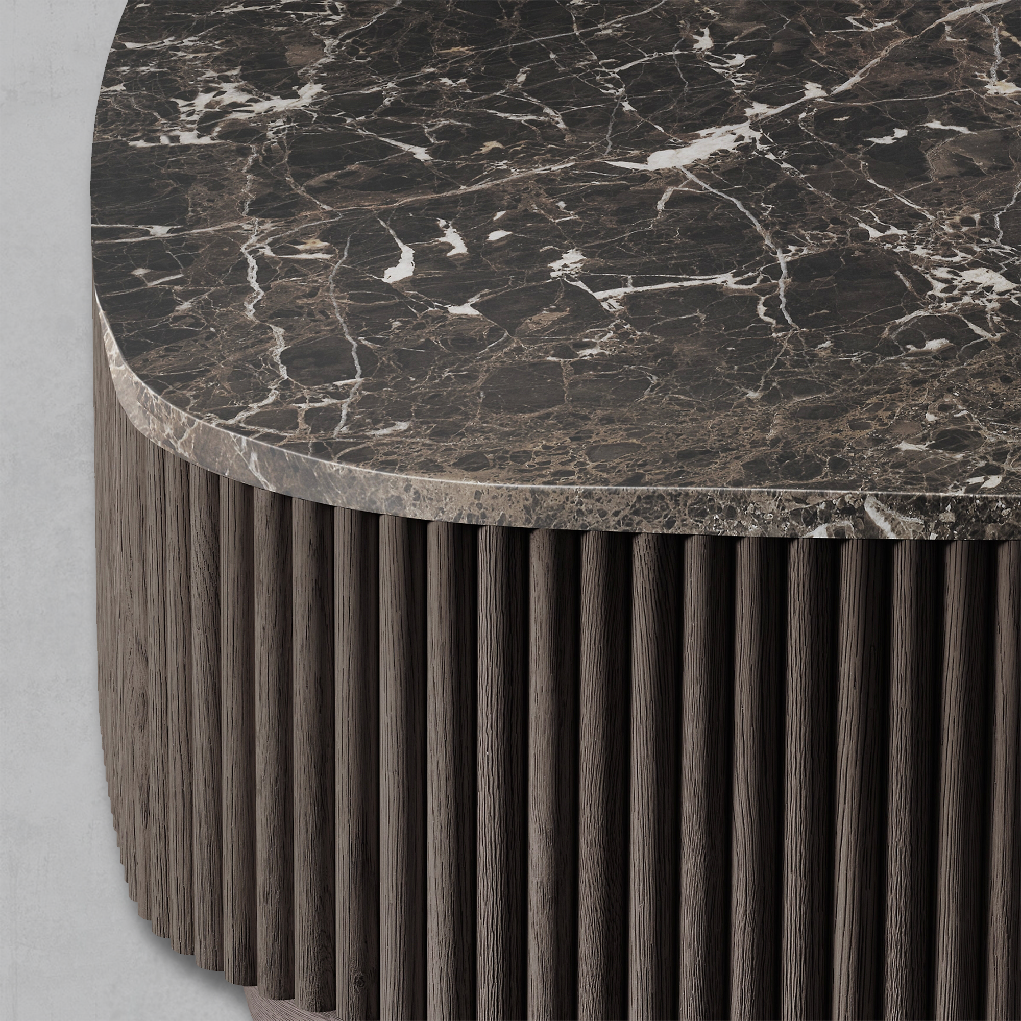 Holland Oak Wood & Stone Coffee Table