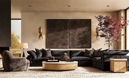 Blor Amber Glass Cloche Grand Sconce