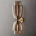 Load image into Gallery viewer, Blor Amber Glass Cloche Grand Sconce
