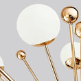 Load image into Gallery viewer, CAMELA GOLD AND WHITE CHANDELIER D 40"
