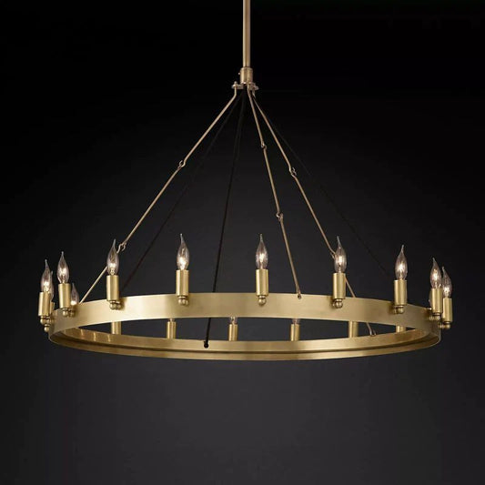 Caminoy Vintage Candelabra Round Chandelier