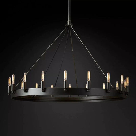 Caminoy Vintage Filament Round Chandelier
