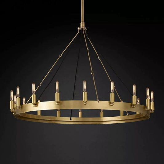 Caminoy Vintage Filament Round Chandelier