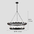 Load image into Gallery viewer, Caminoy Round 2-Tier Chandelier
