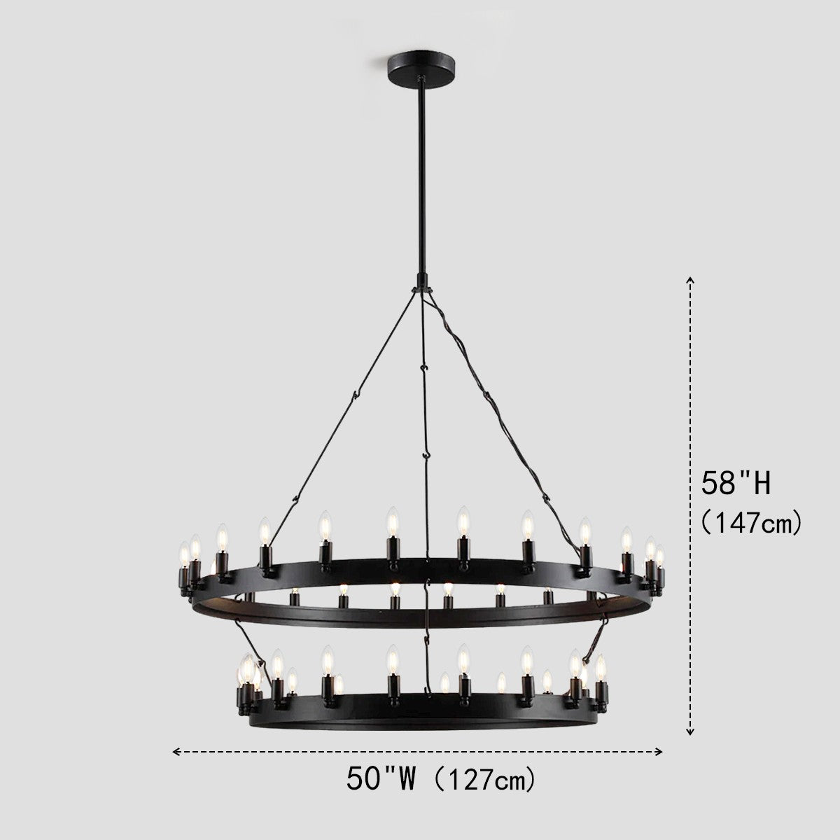 Caminoy Round 2-Tier Chandelier