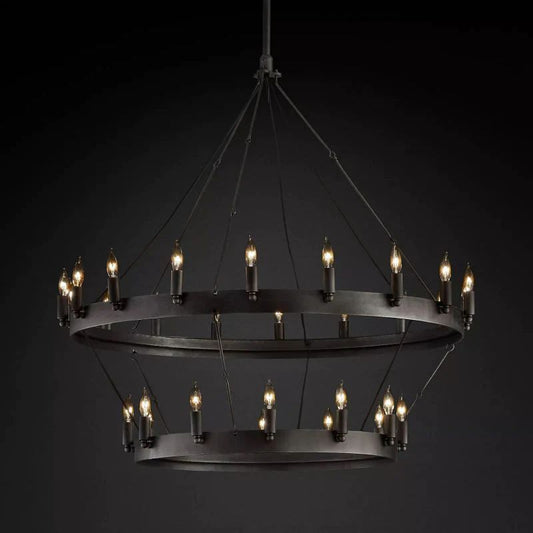 Caminoy Vintage Candelabra 2-Tier Chandelier