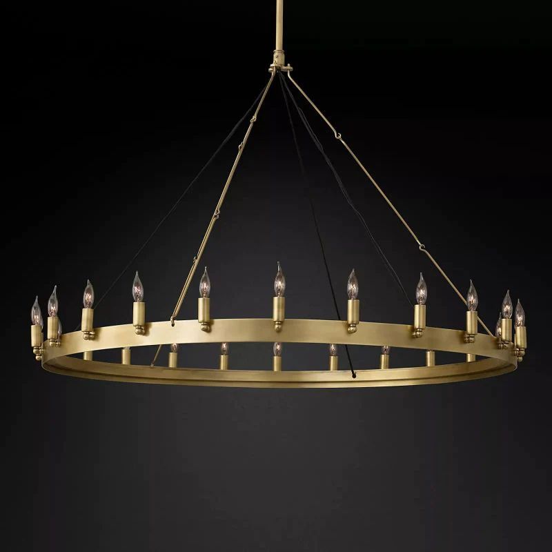 Caminoy Vintage Candelabra Round Chandelier