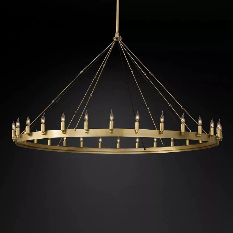 Caminoy Vintage Candelabra Round Chandelier