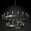 Load image into Gallery viewer, Caminoy Vintage Filament 2-Tier Chandelier
