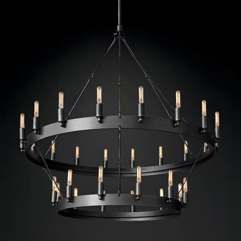Caminoy Vintage Filament 2-Tier Chandelier