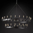 Load image into Gallery viewer, Caminoy Vintage Filament 2-Tier Chandelier
