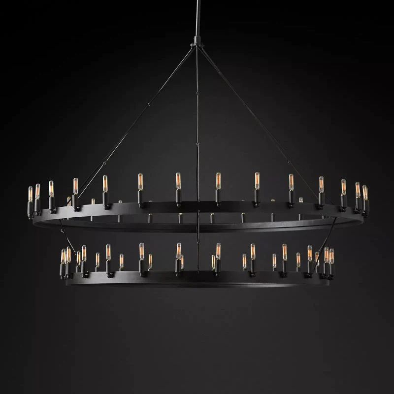 Caminoy Vintage Filament 2-Tier Chandelier