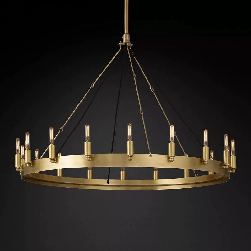 Caminoy Vintage Filament Round Chandelier
