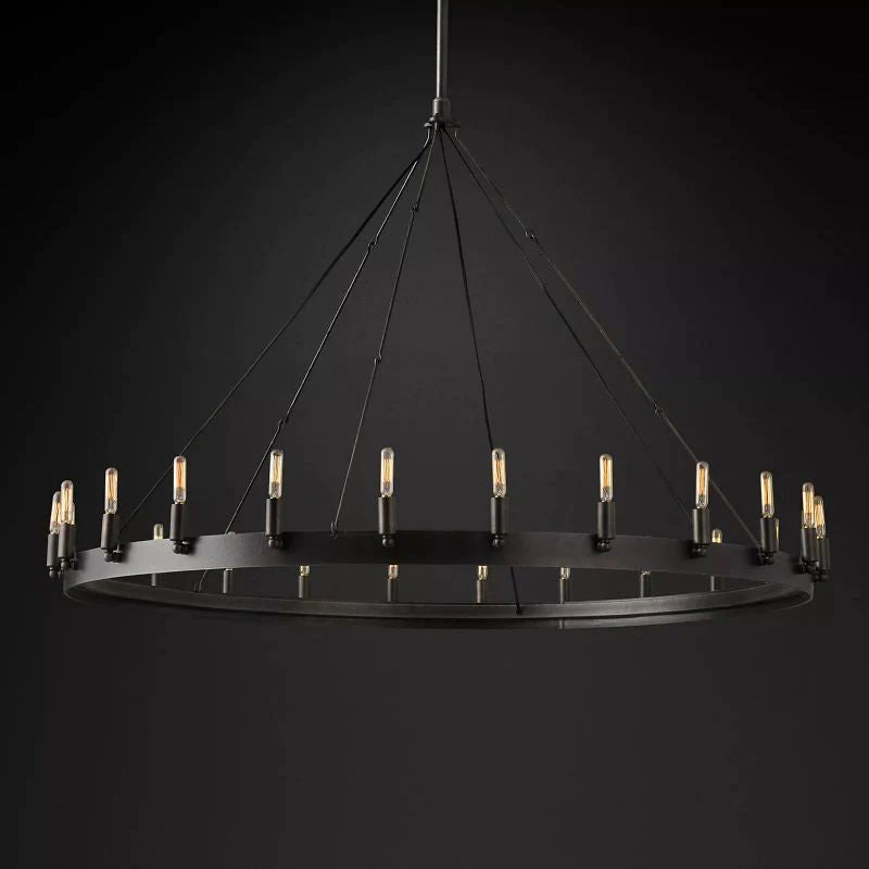 Caminoy Vintage Filament Round Chandelier