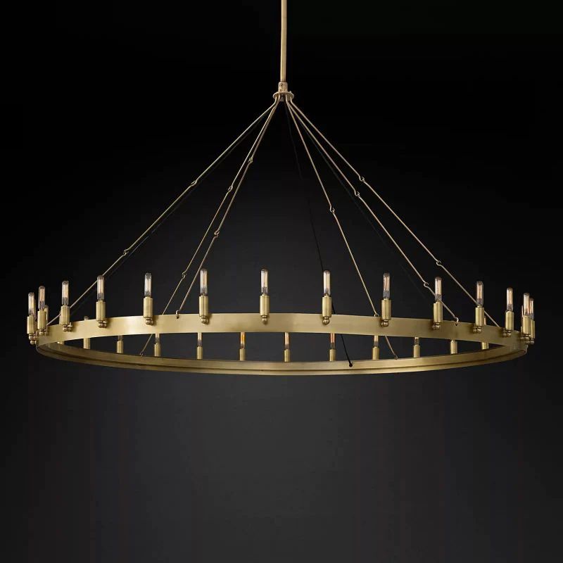 Caminoy Vintage Filament Round Chandelier